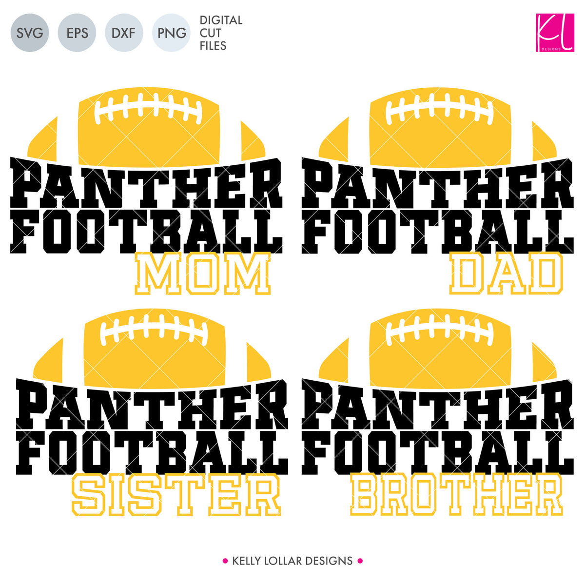Panthers Football Bundle | SVG DXF EPS PNG Cut Files