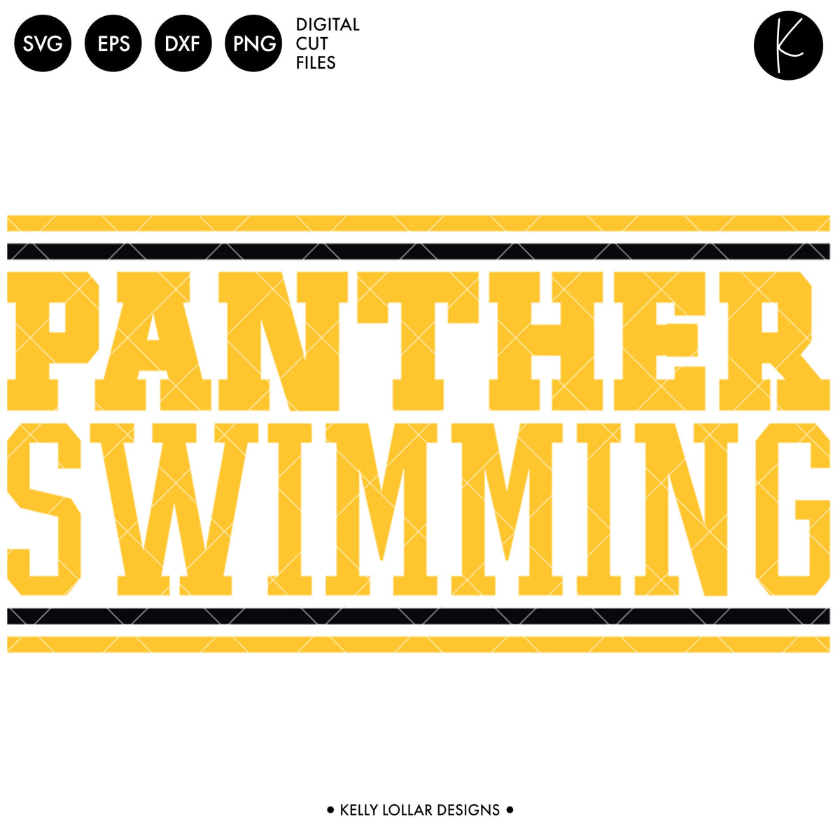 Panthers Swim Bundle | SVG DXF EPS PNG Cut Files