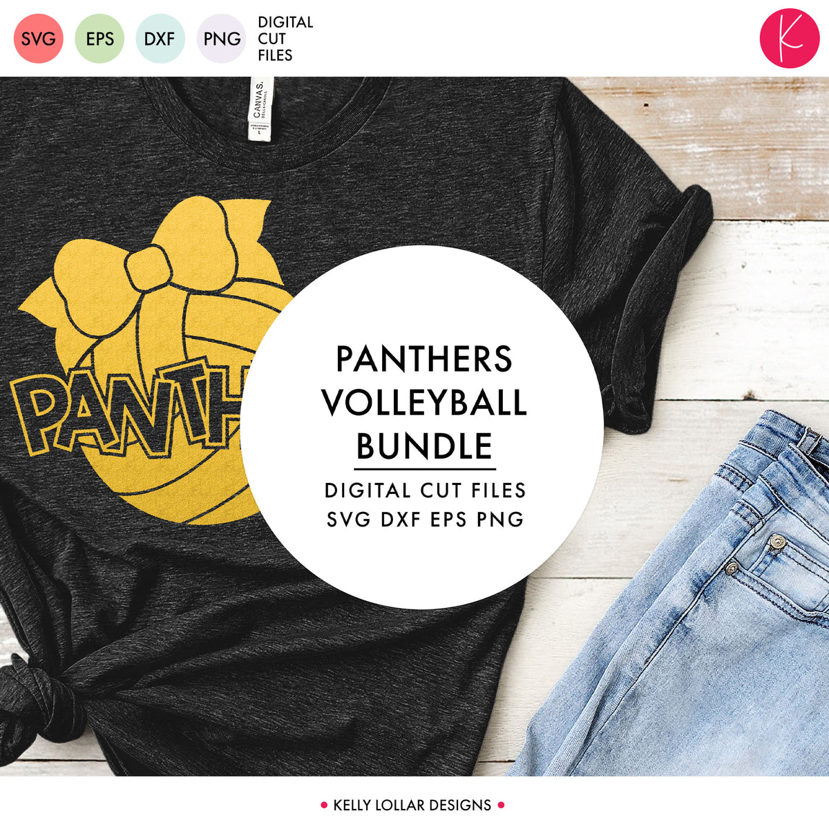 Panthers Volleyball Bundle | SVG DXF EPS PNG Cut Files