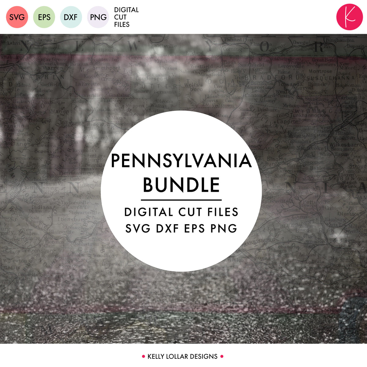 Pennsylvania State Bundle | SVG DXF EPS PNG Cut Files