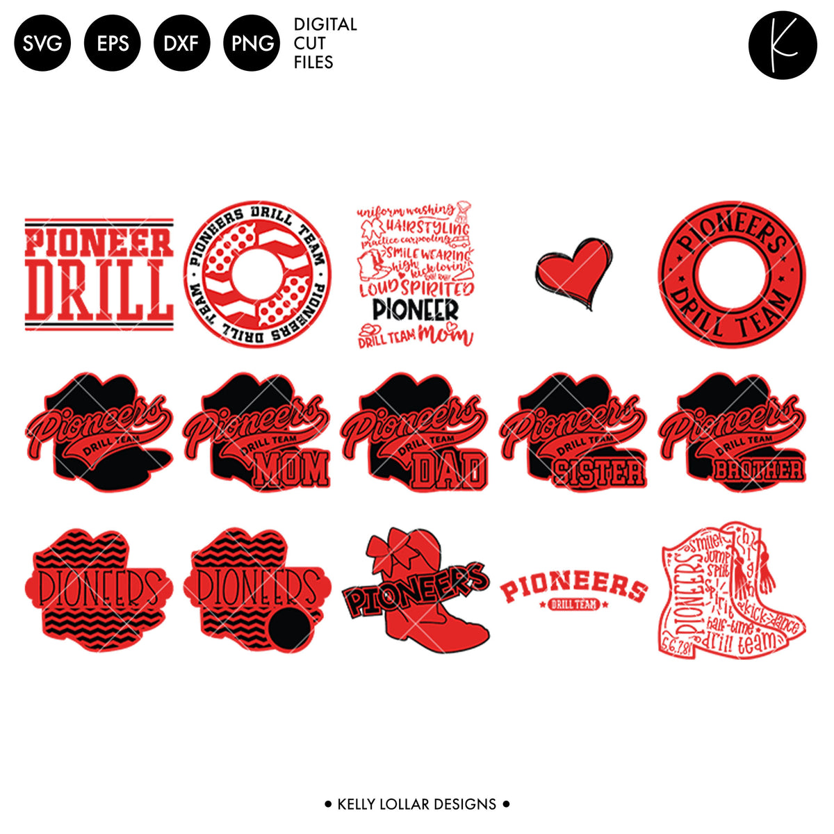 Pioneers Drill Bundle | SVG DXF EPS PNG Cut Files