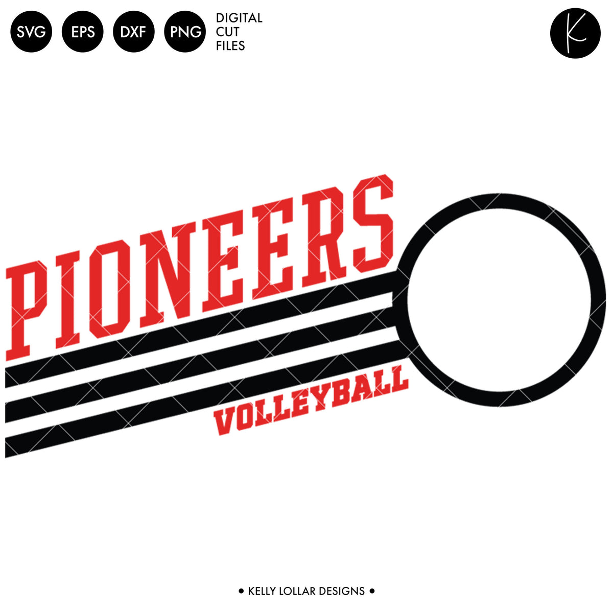 Pioneers Volleyball Bundle | SVG DXF EPS PNG Cut Files