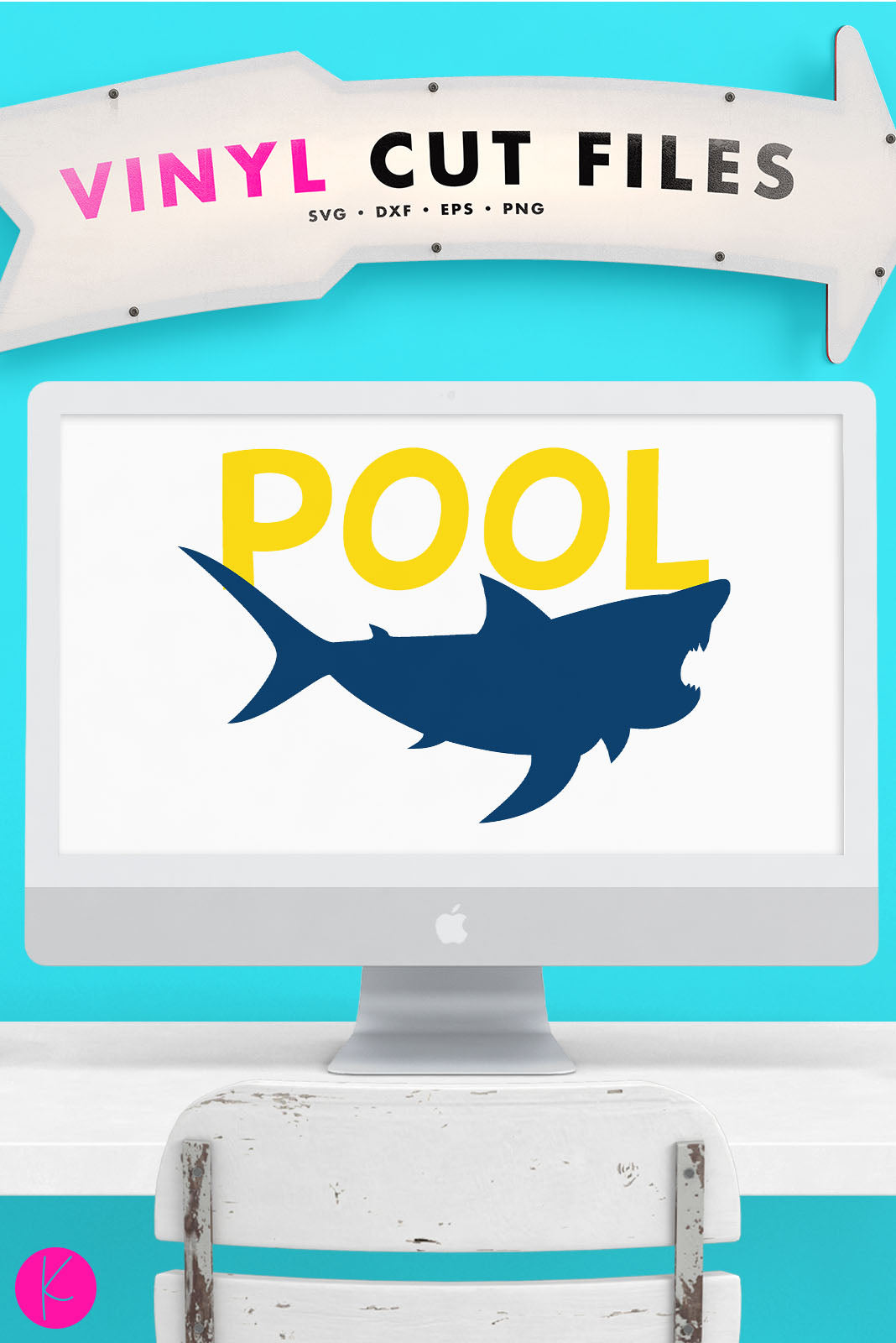 Pool Shark | SVG DXF EPS PNG Cut Files