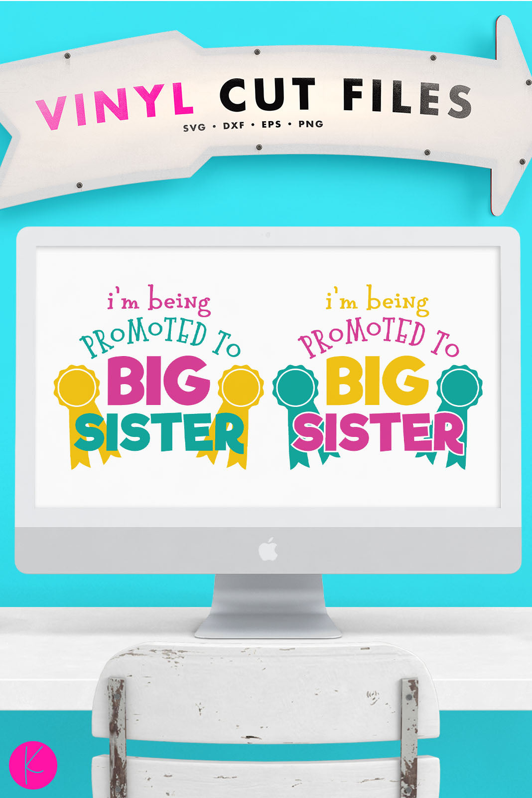 I&#39;m Being Promoted to Big Sister | SVG DXF EPS PNG Cut Files