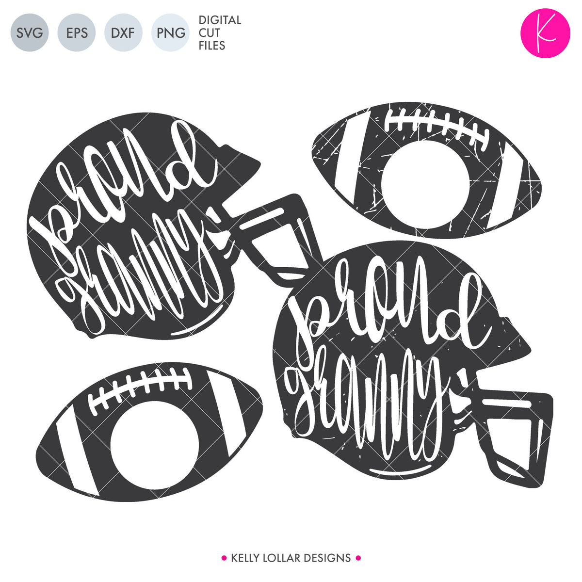 Proud Family Football Helmets | SVG DXF EPS PNG Cut Files