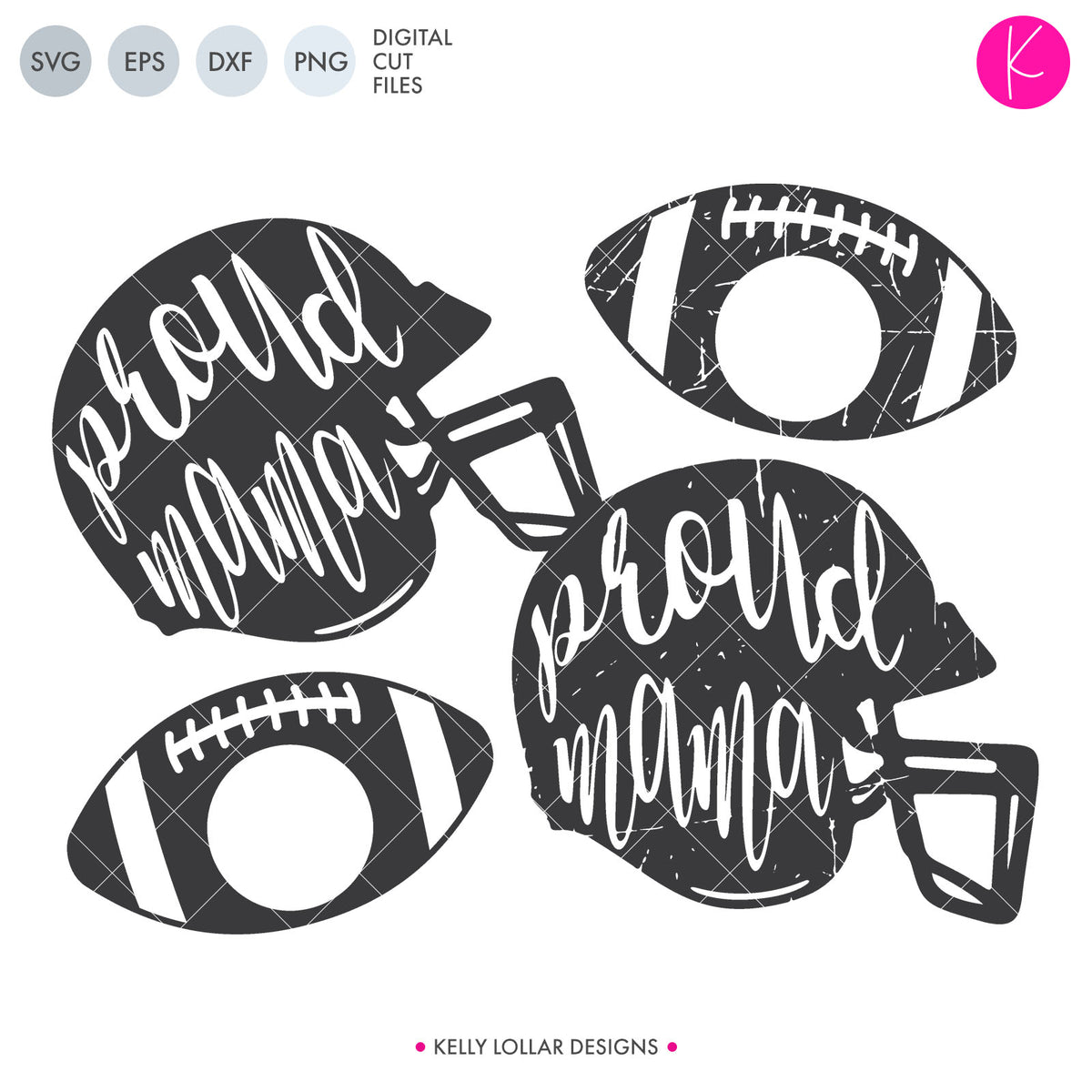 Proud Family Football Helmets | SVG DXF EPS PNG Cut Files