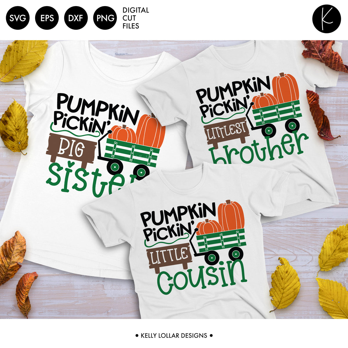 Pumpkin Picking Family Pack | SVG DXF EPS PNG Cut Files