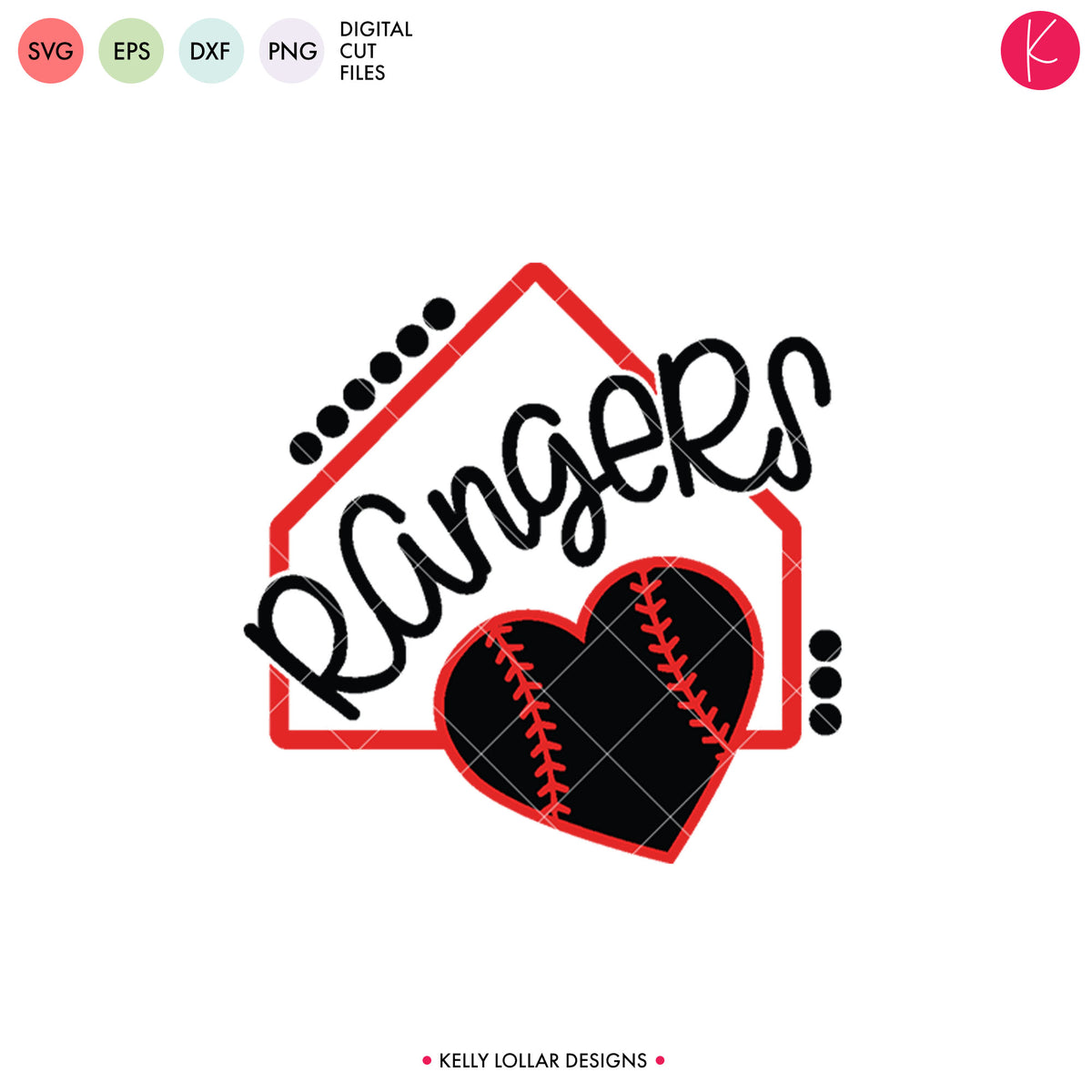 Rangers Baseball &amp; Softball Bundle | SVG DXF EPS PNG Cut Files