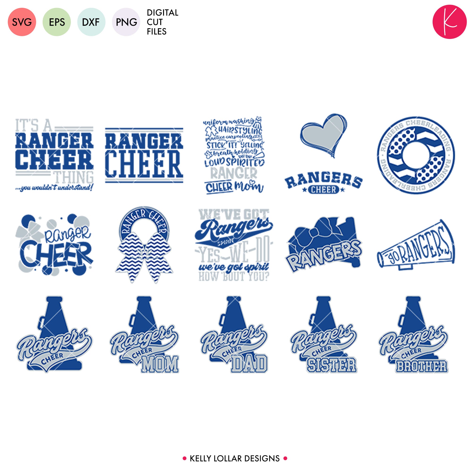 Rangers Everything Spirit Bundle | SVG DXF EPS PNG Cut Files - Kelly ...