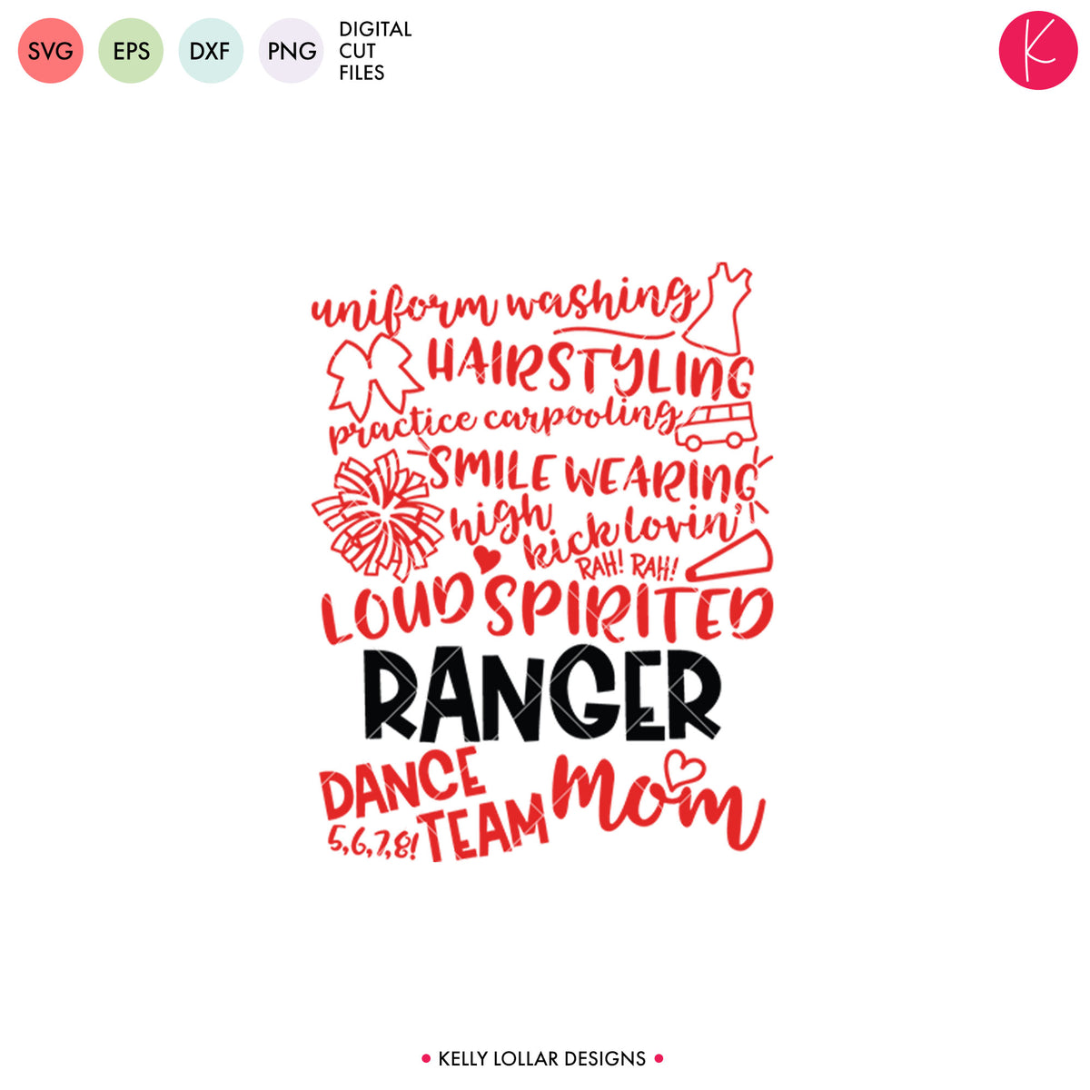 Rangers Dance Bundle | SVG DXF EPS PNG Cut Files