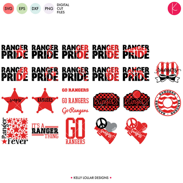 Rangers Mascot Bundle | SVG DXF EPS PNG Cut File - Kelly Lollar Designs