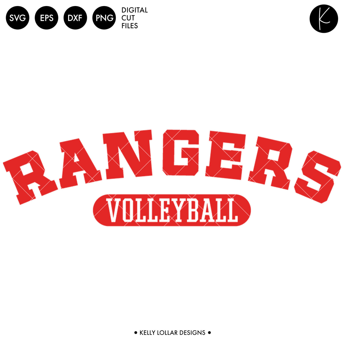 Rangers Volleyball Bundle | SVG DXF EPS PNG Cut Files