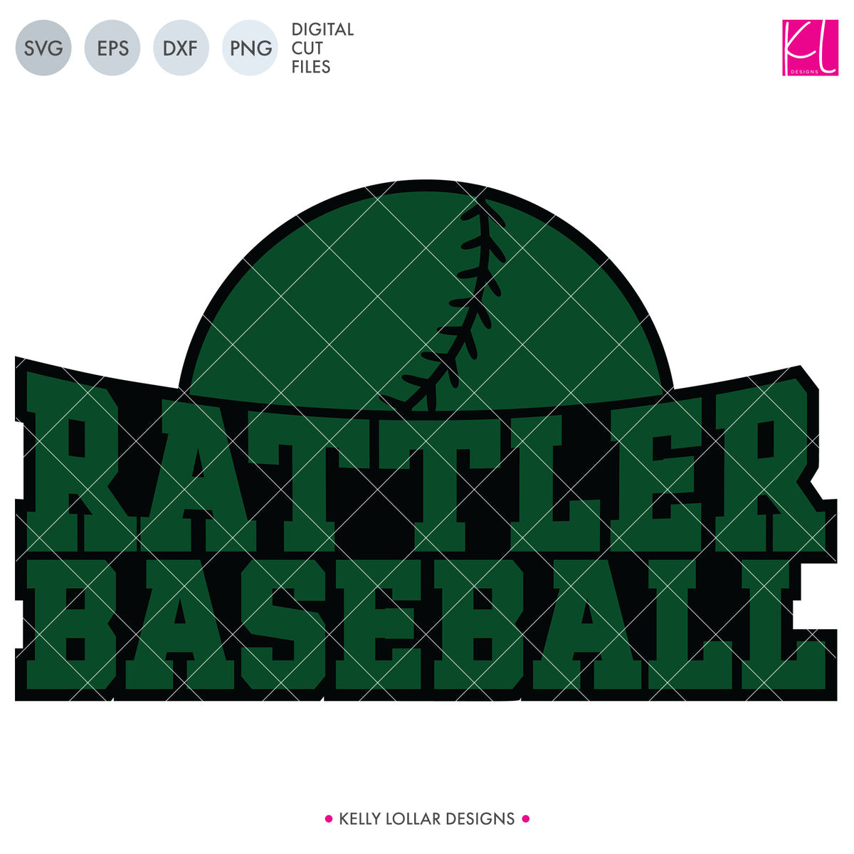 Rattlers Baseball &amp; Softball Bundle | SVG DXF EPS PNG Cut Files