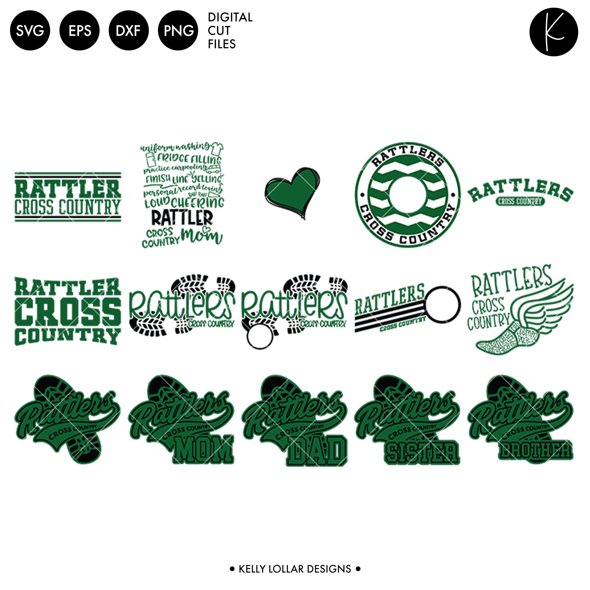 Texas Rattlers R Vector File Rattlers Cross Country Bundle | SVG DXF EPS PNG Cut Files - Kelly ...
