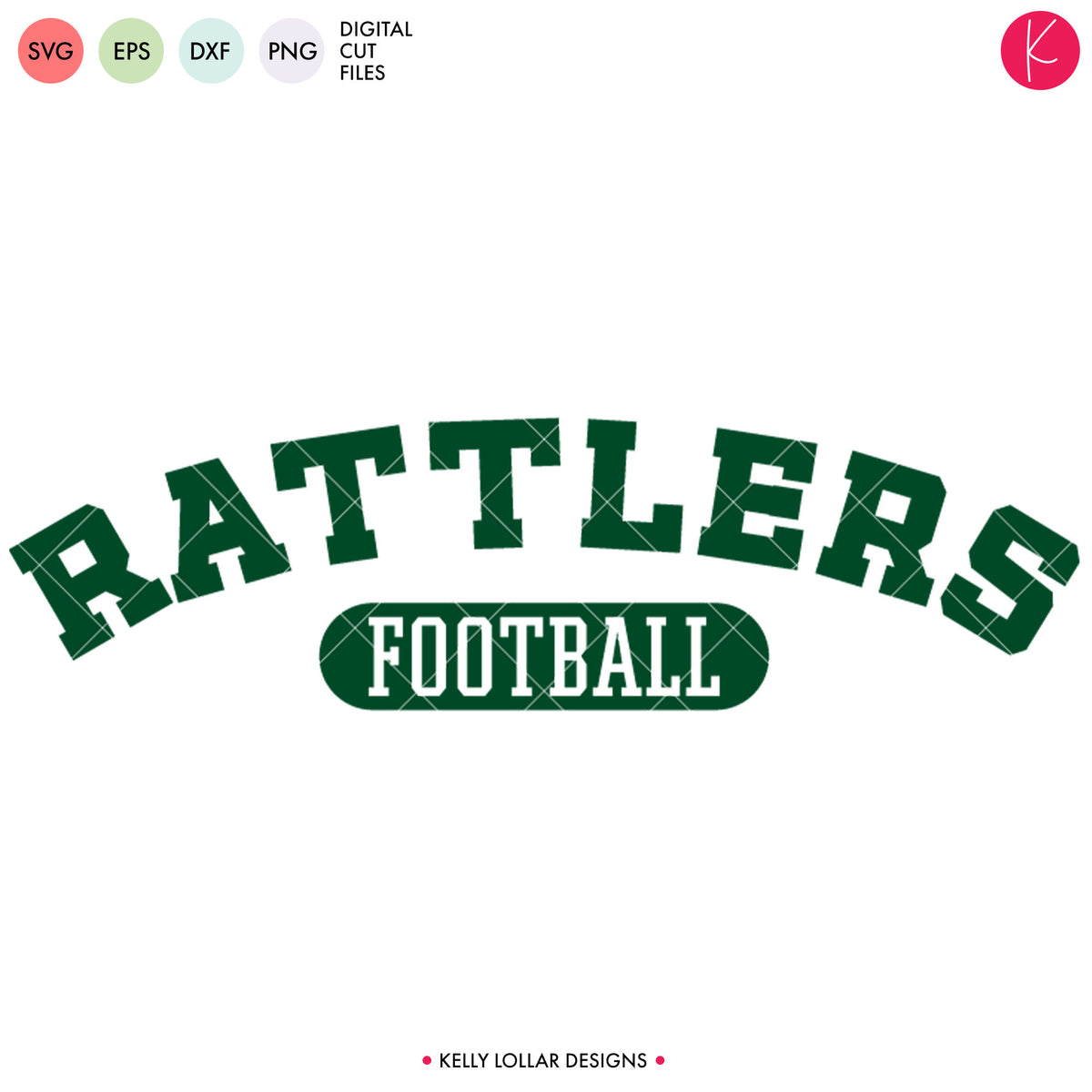 Rattlers Football Bundle | SVG DXF EPS PNG Cut Files