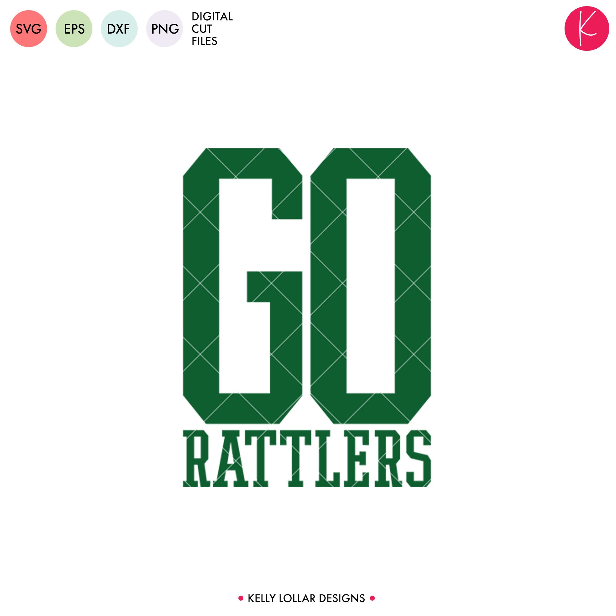 Texas Rattlers R Vector File Rattlers Mascot Bundle | SVG DXF EPS PNG Cut Files - Kelly Lollar Designs