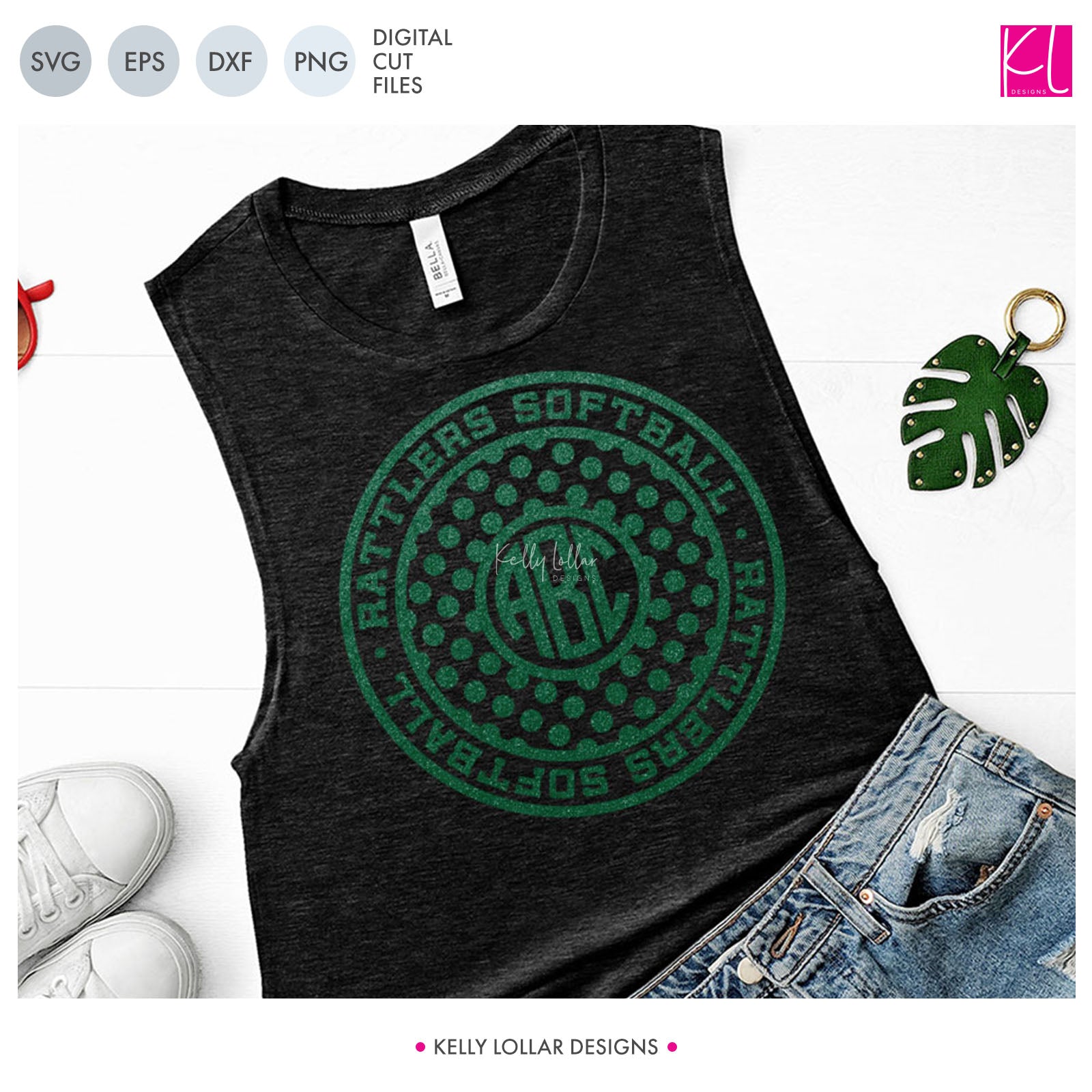 Monogram Rattler Rattlers Baseball & Softball Bundle | SVG DXF EPS PNG Cut Files - Kelly ...