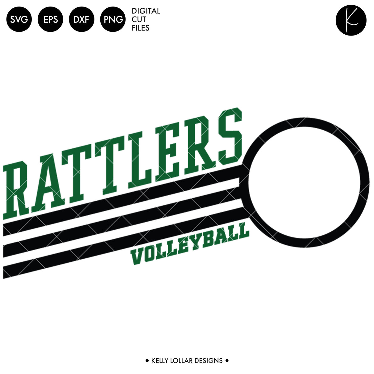 Rattlers Volleyball Bundle | SVG DXF EPS PNG Cut Files
