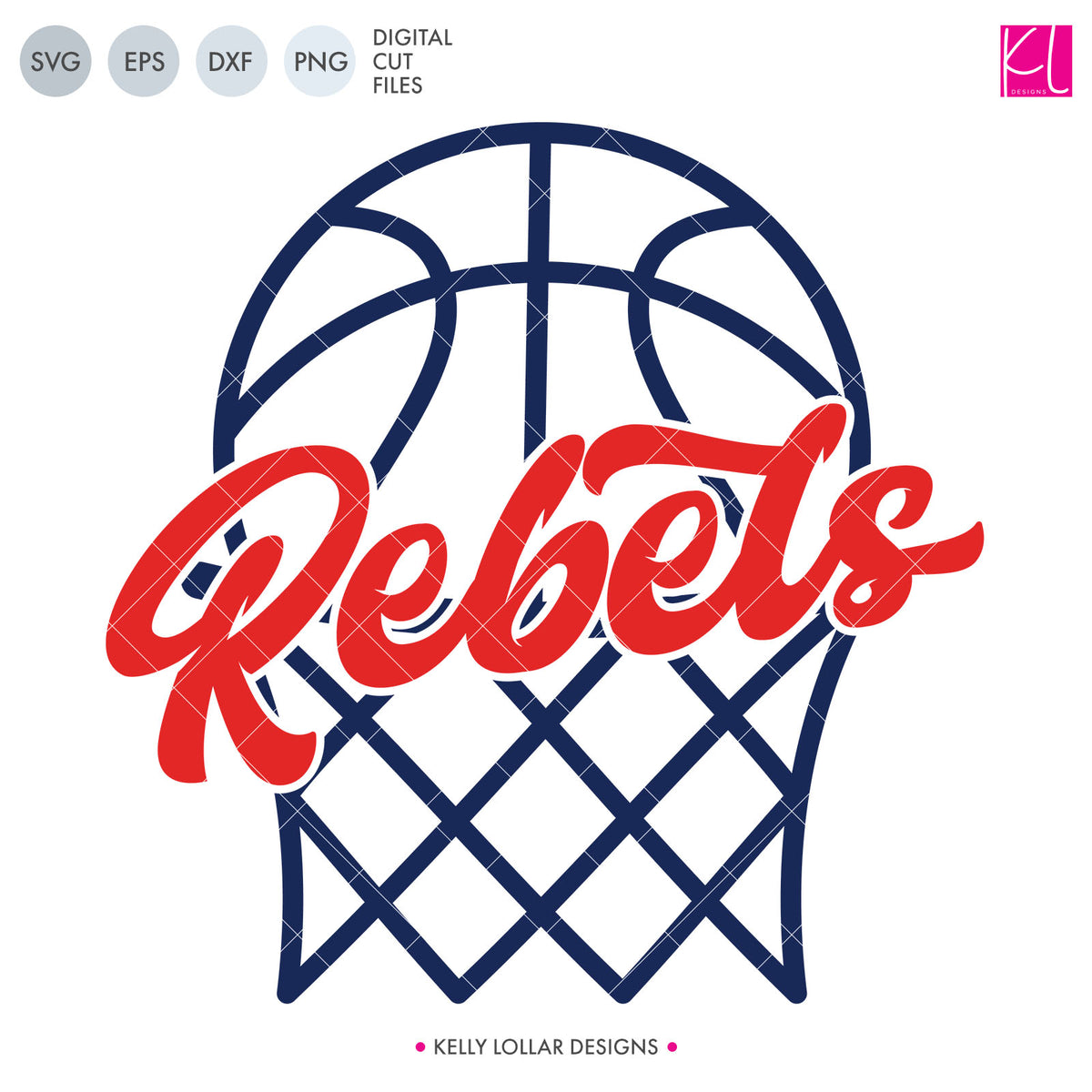 Rebels Basketball Bundle | SVG DXF EPS PNG Cut Files