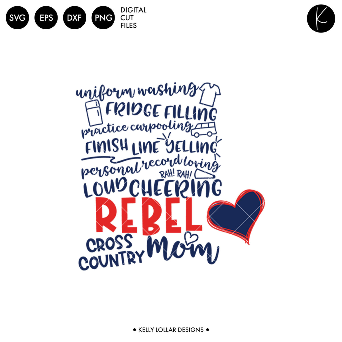 Rebels Cross Country Bundle | SVG DXF EPS PNG Cut Files