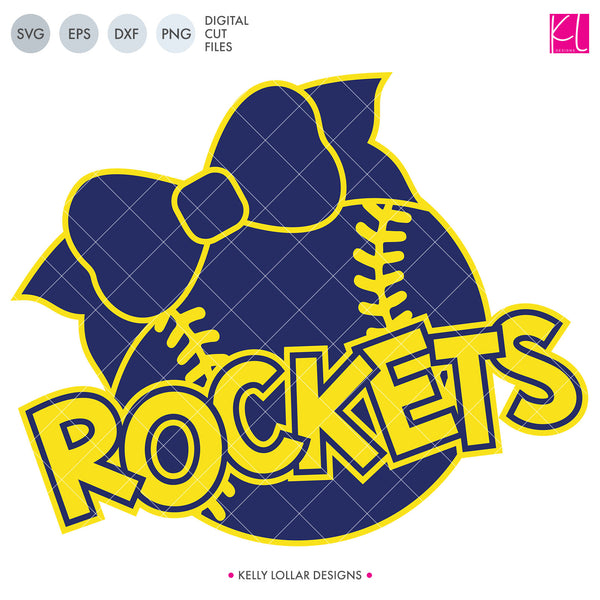 Rockets Baseball & Softball Bundle | SVG DXF EPS PNG Cut Files - Kelly ...