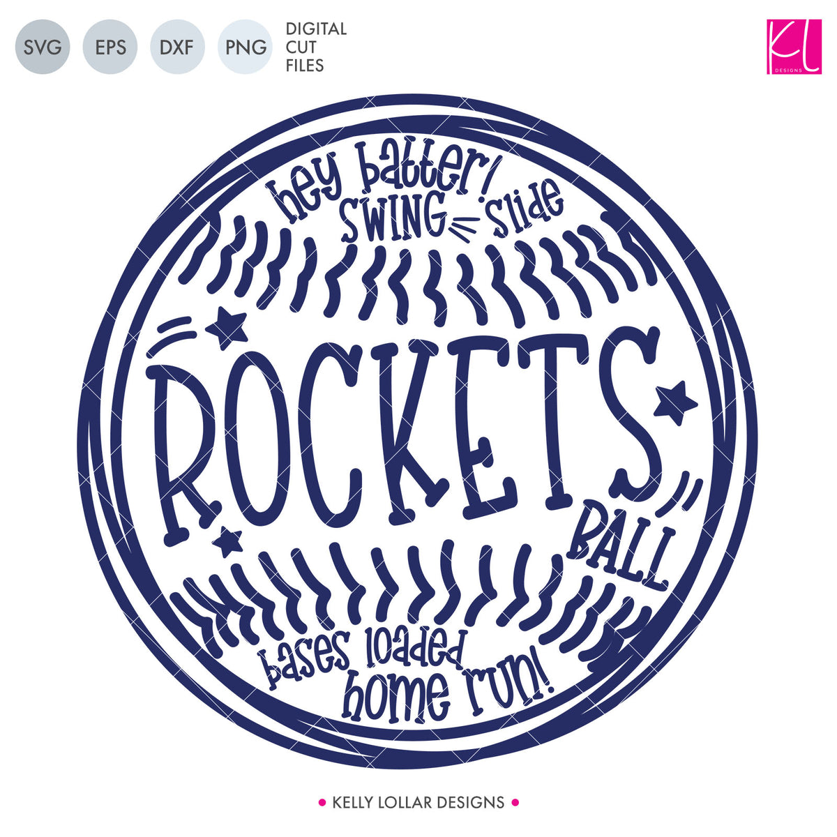 Rockets Baseball &amp; Softball Bundle | SVG DXF EPS PNG Cut Files