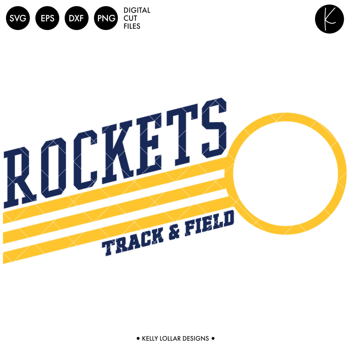 Rockets Track &amp; Field Bundle | SVG DXF EPS PNG Cut Files
