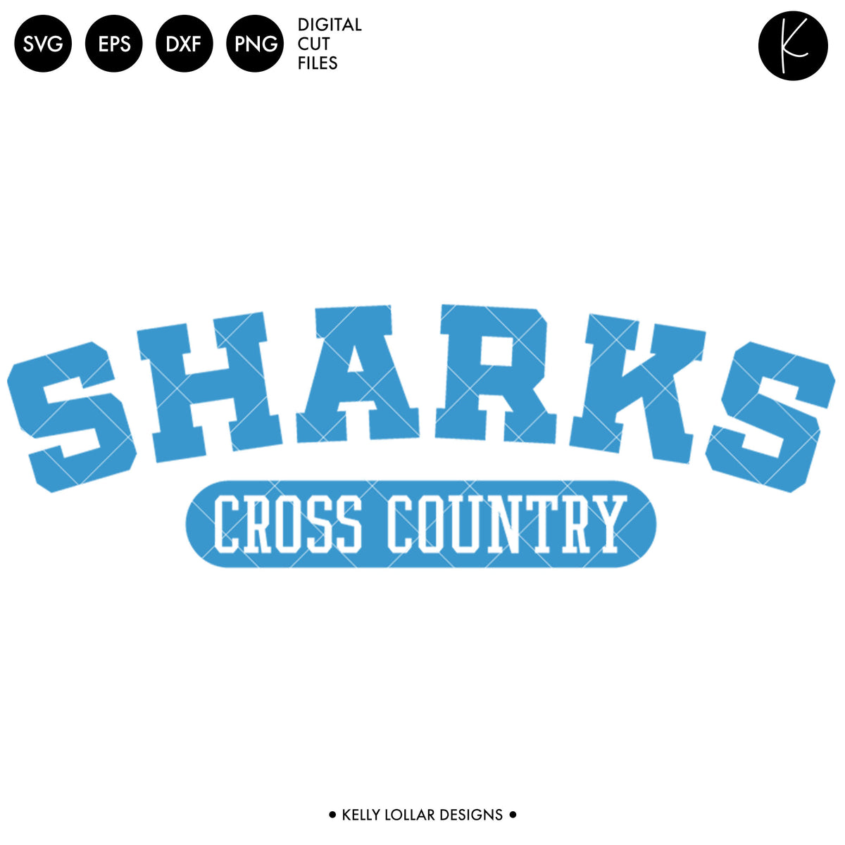 Sharks Cross Country Bundle | SVG DXF EPS PNG Cut Files