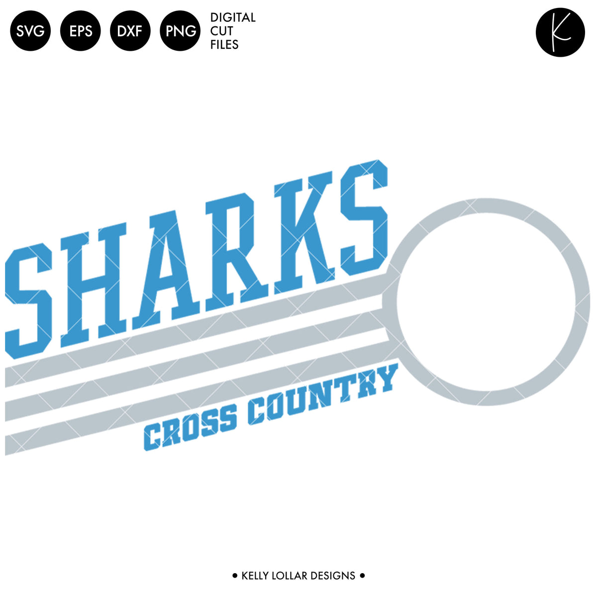 Sharks Cross Country Bundle | SVG DXF EPS PNG Cut Files