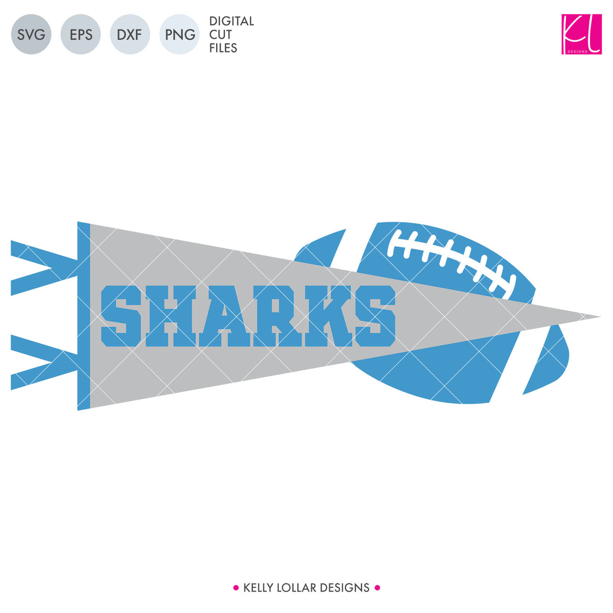 Sharks Football Bundle | SVG DXF EPS PNG Cut Files