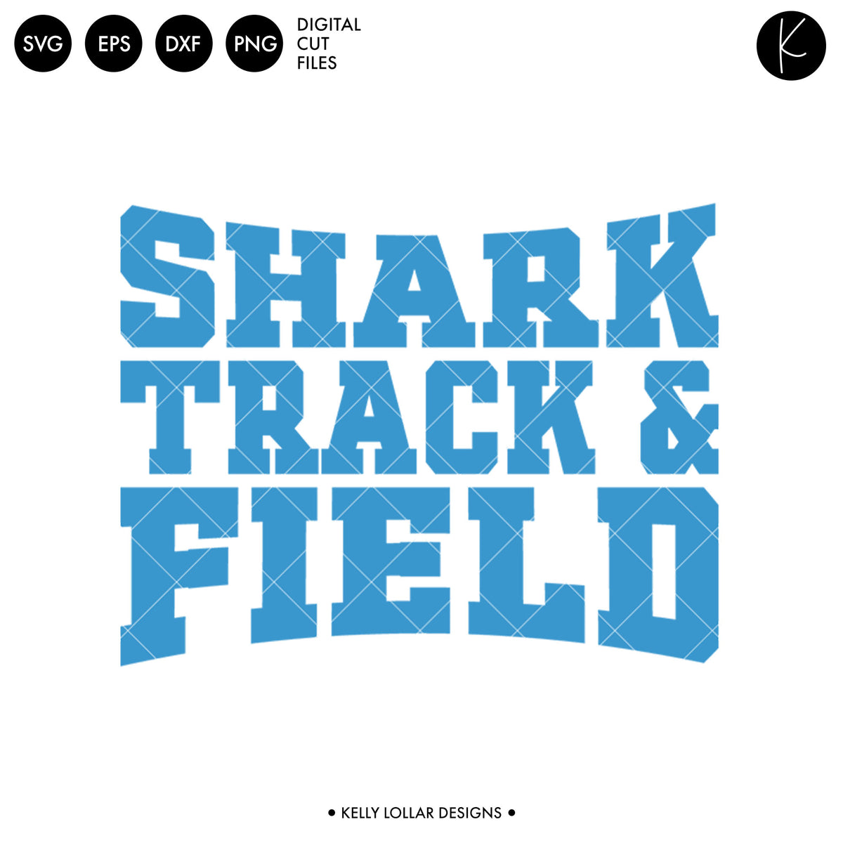 Sharks Track &amp; Field Bundle | SVG DXF EPS PNG Cut Files