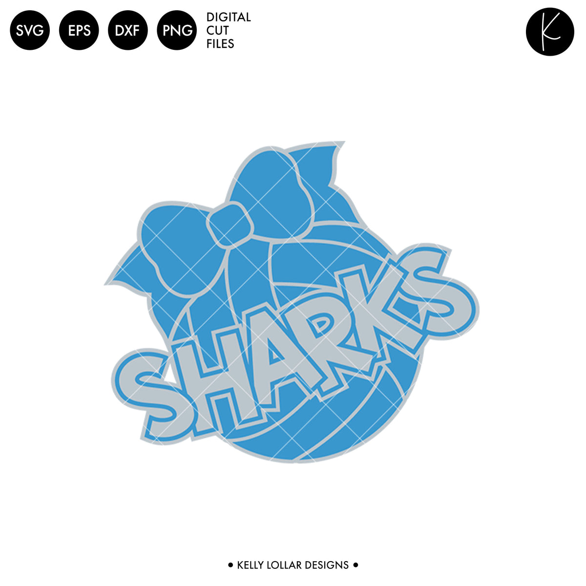 Sharks Volleyball Bundle | SVG DXF EPS PNG Cut Files