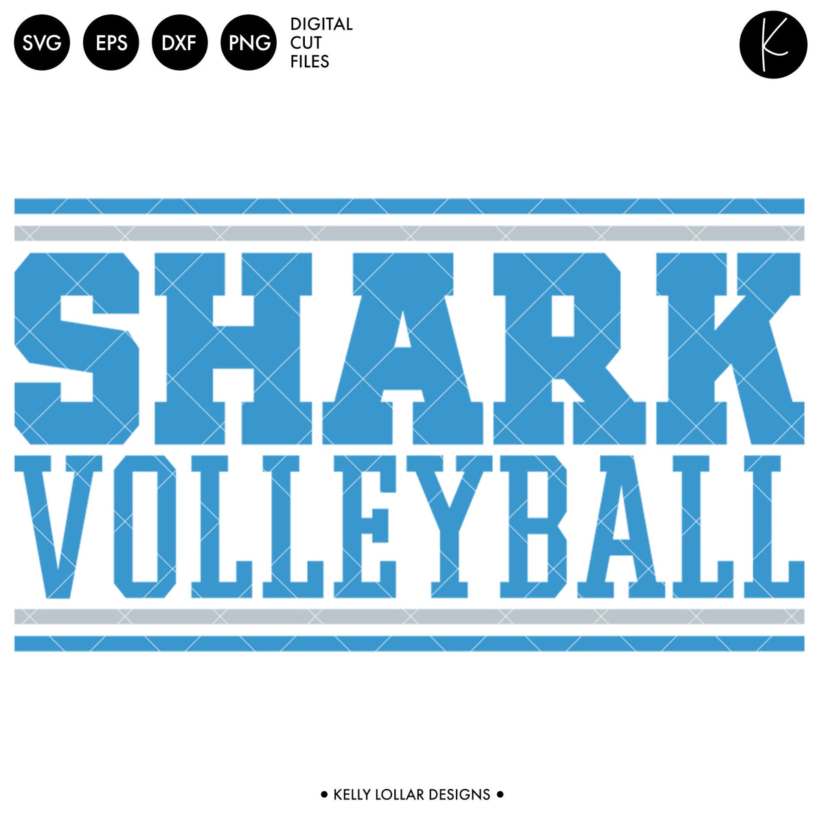 Sharks Volleyball Bundle | SVG DXF EPS PNG Cut Files