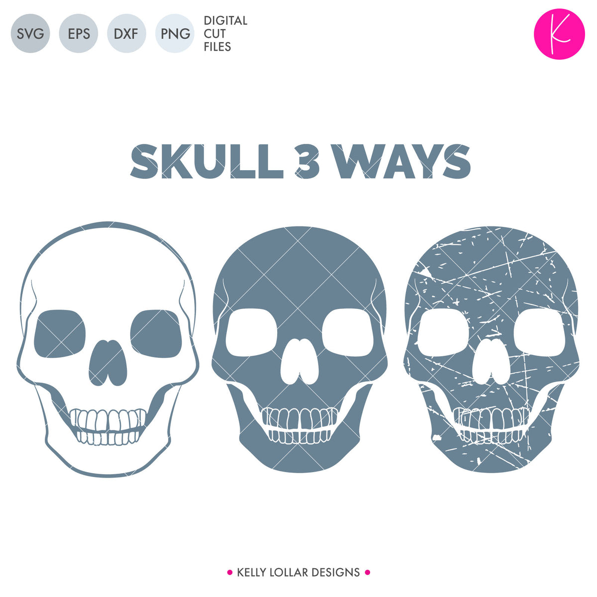 Skulls | SVG DXF EPS PNG Cut Files