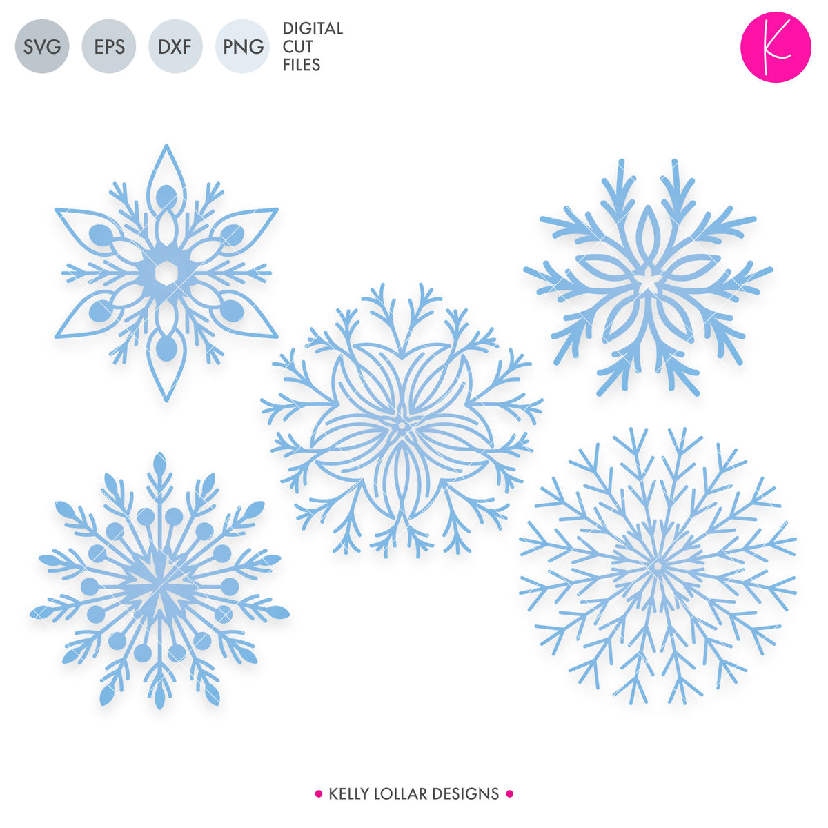 Snowflake Pack | SVG DXF EPS PNG Cut Files