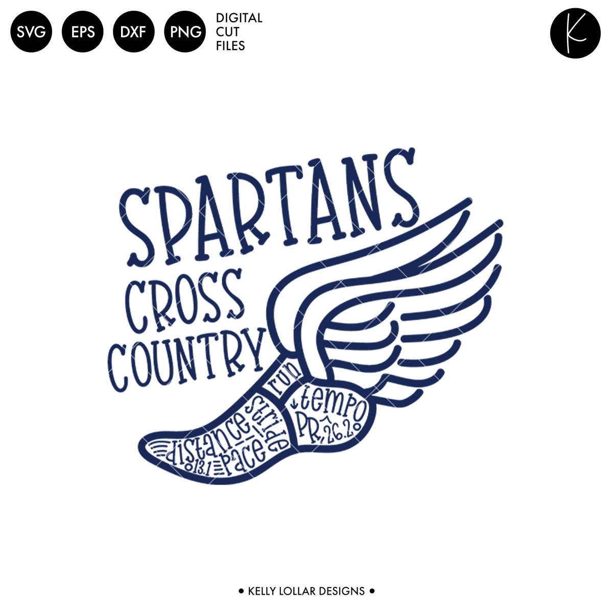 Spartans Cross Country Bundle | SVG DXF EPS PNG Cut Files
