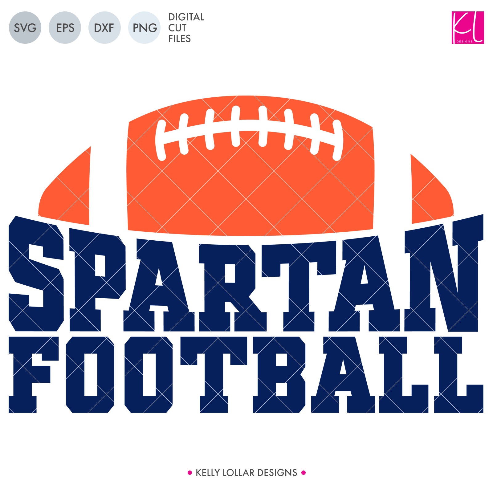 Kelly EPS SVG PNG Spartans | Files Bundle Football Lollar - Designs Cut DXF