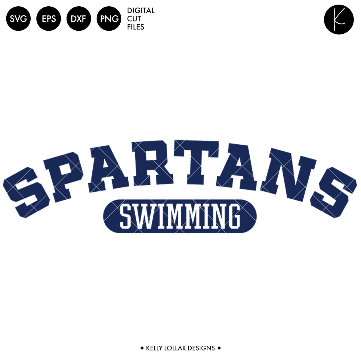 Spartans Swim Bundle | SVG DXF EPS PNG Cut Files