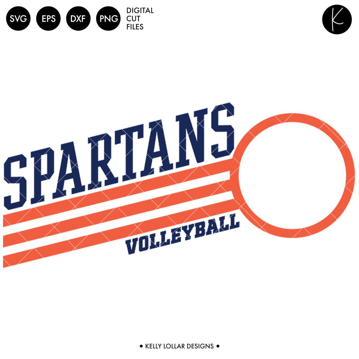 Spartans Volleyball Bundle | SVG DXF EPS PNG Cut Files