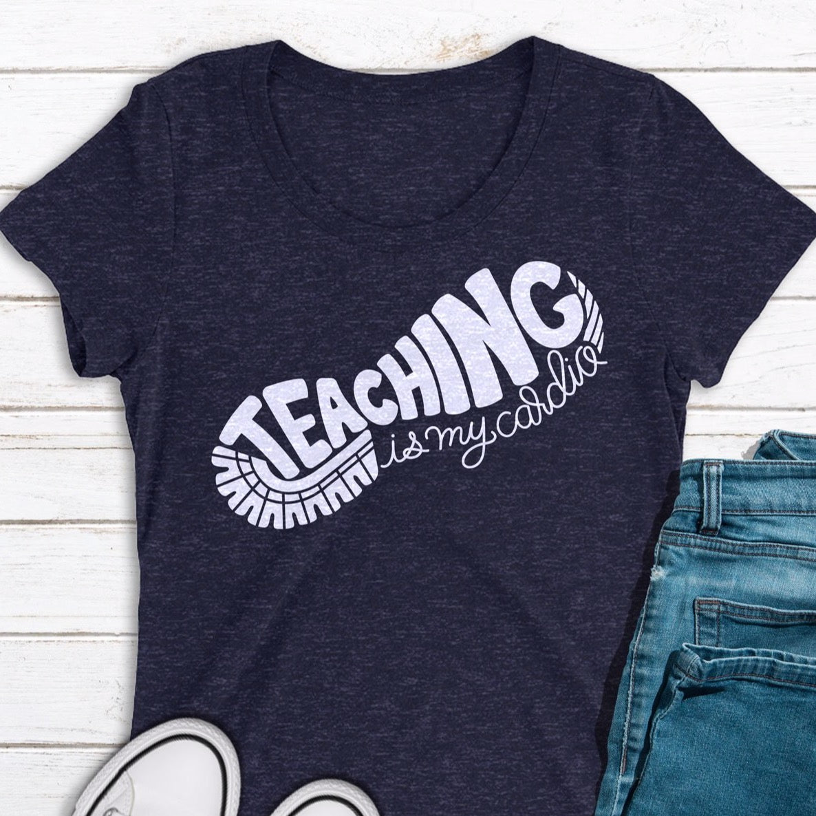 Teaching Is My Cardio | SVG DXF EPS PNG Cut Files