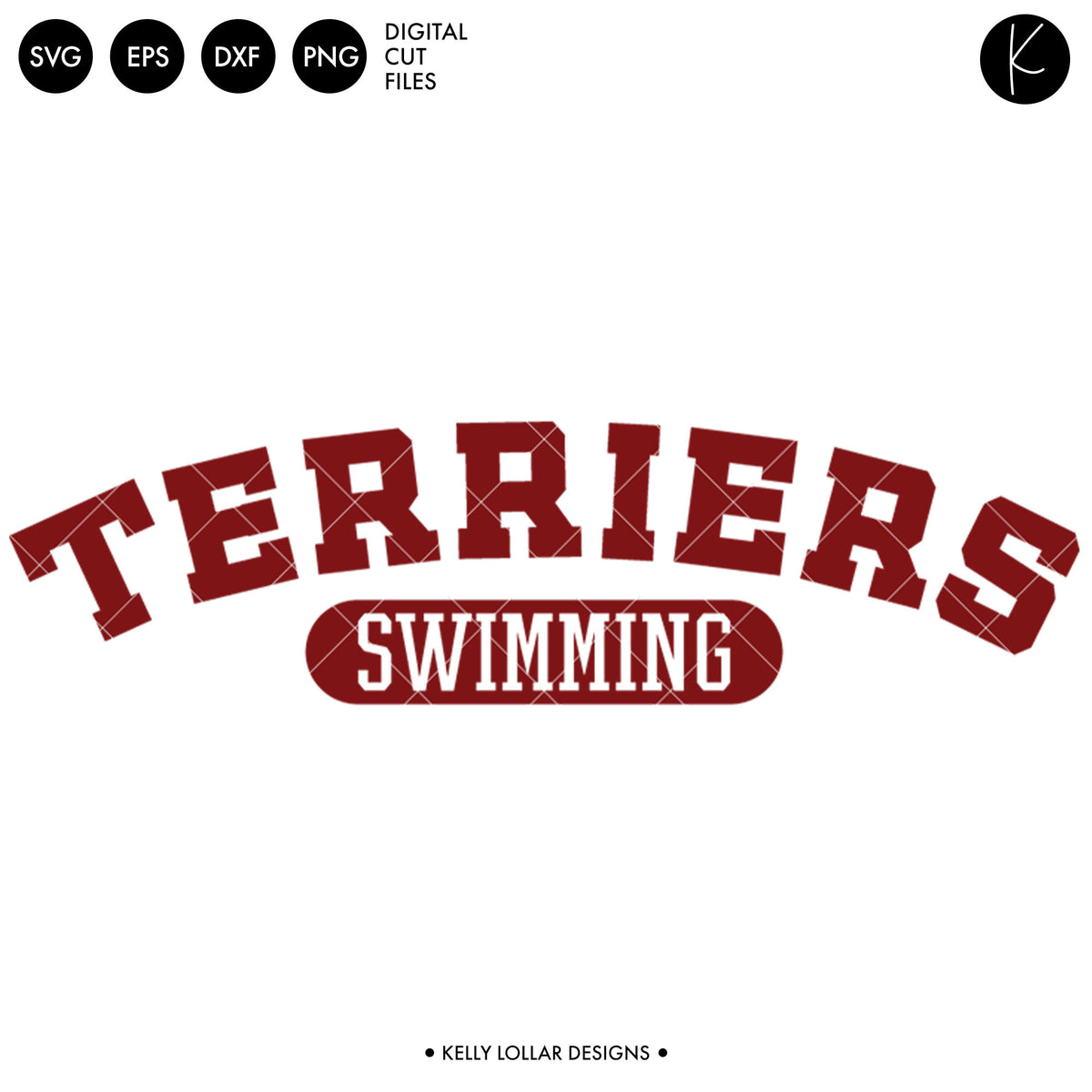 Terriers Swim Bundle | SVG DXF EPS PNG Cut Files