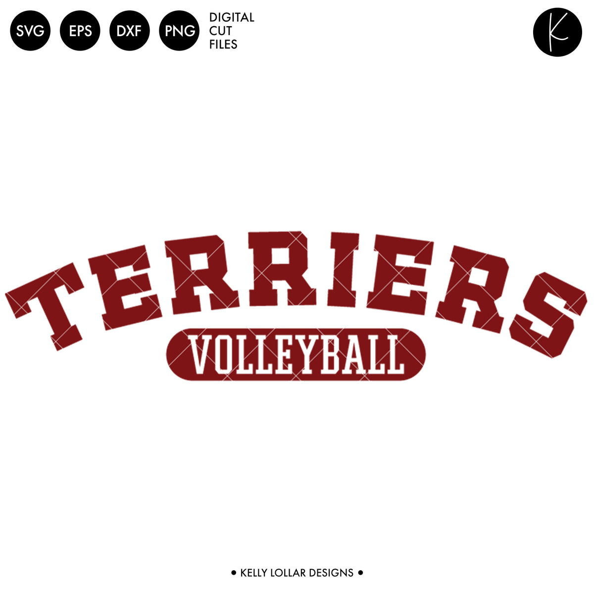 Terriers Volleyball Bundle | SVG DXF EPS PNG Cut Files