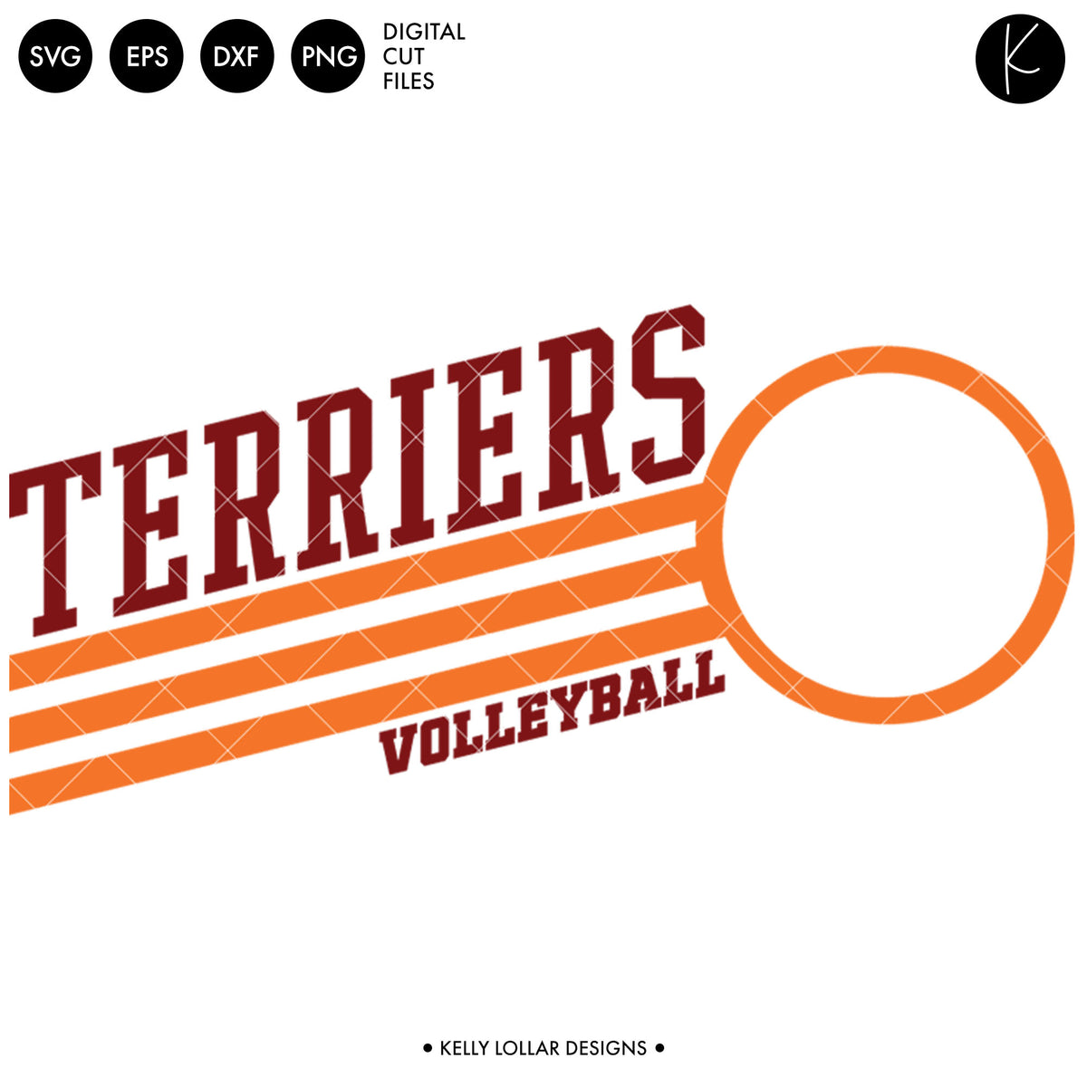 Terriers Volleyball Bundle | SVG DXF EPS PNG Cut Files