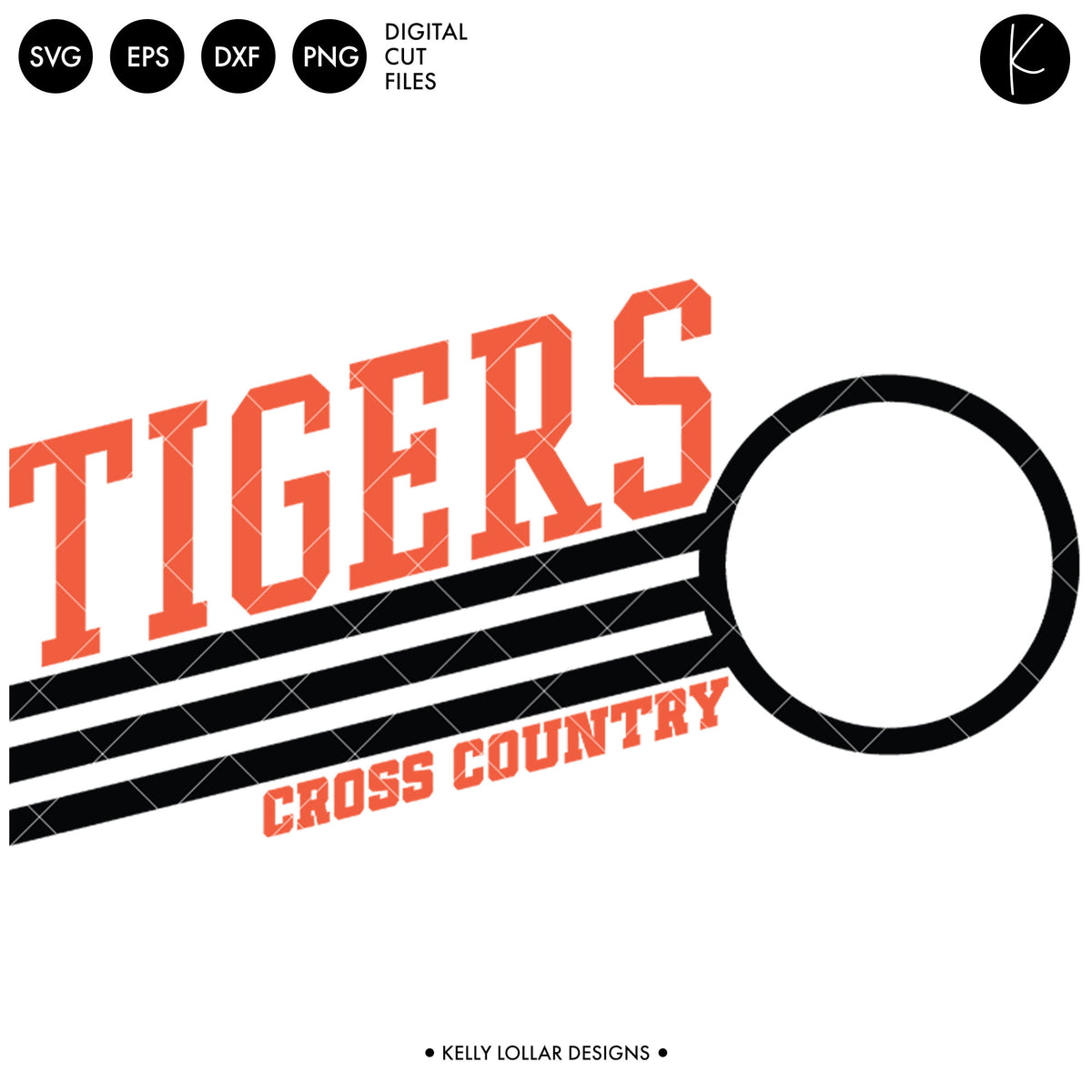 Tigers Cross Country Bundle | SVG DXF EPS PNG Cut Files