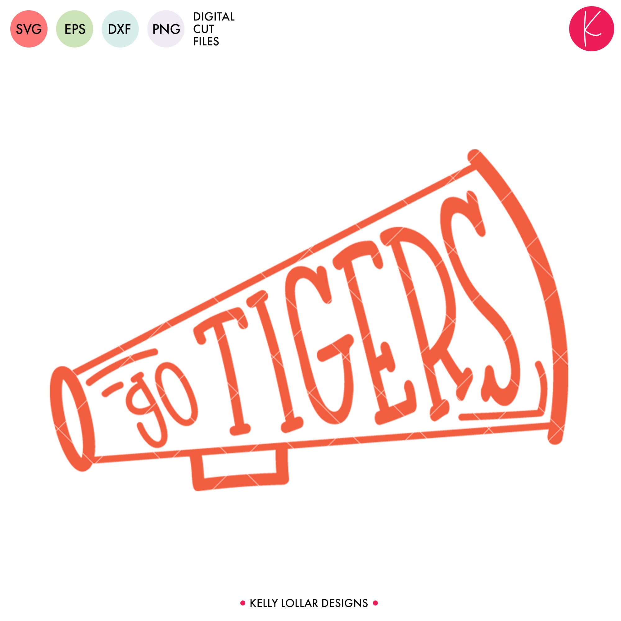 Tigers Cheer Bundle  SVG DXF EPS PNG Cut Files - Kelly Lollar Designs