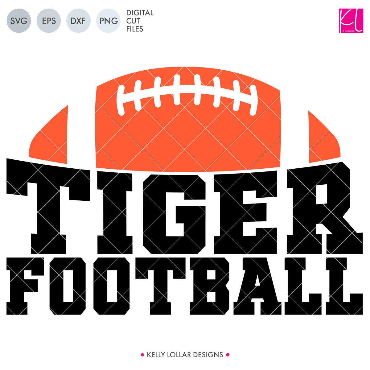 Tigers Football Bundle | SVG DXF EPS PNG Cut Files