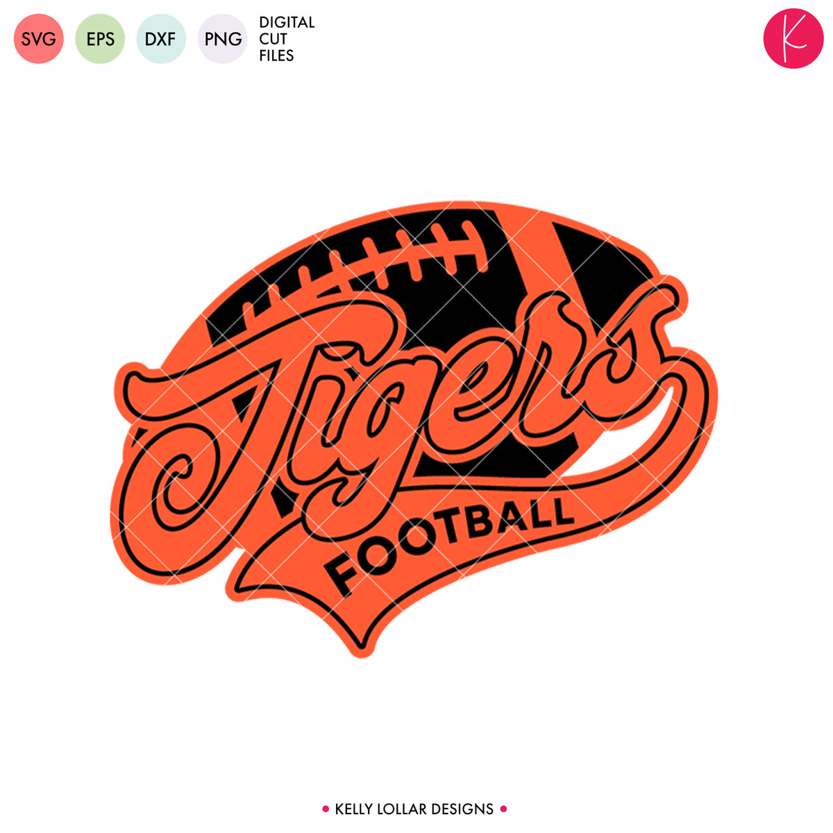 Tigers Football Bundle | SVG DXF EPS PNG Cut Files