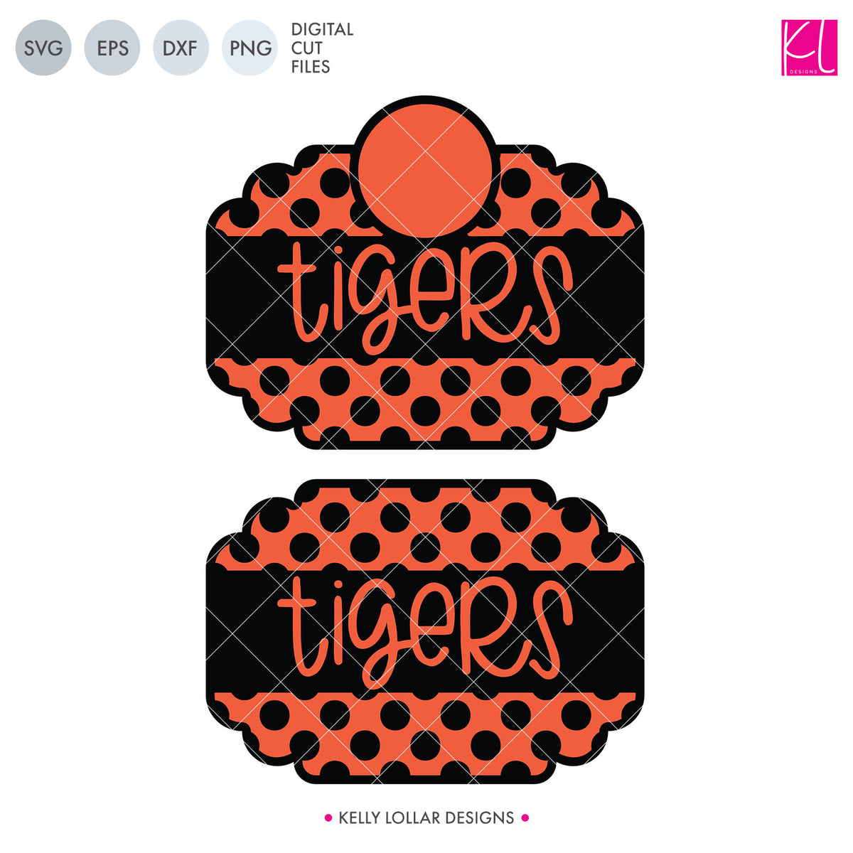 Tigers Mascot Bundle | SVG DXF EPS PNG Cut Files