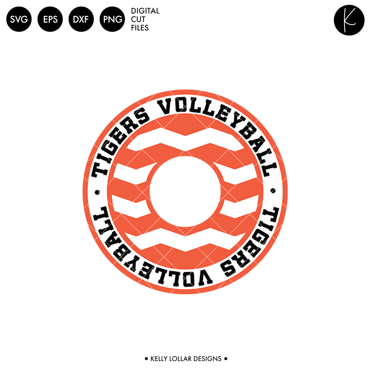 Tigers Volleyball Bundle | SVG DXF EPS PNG Cut Files