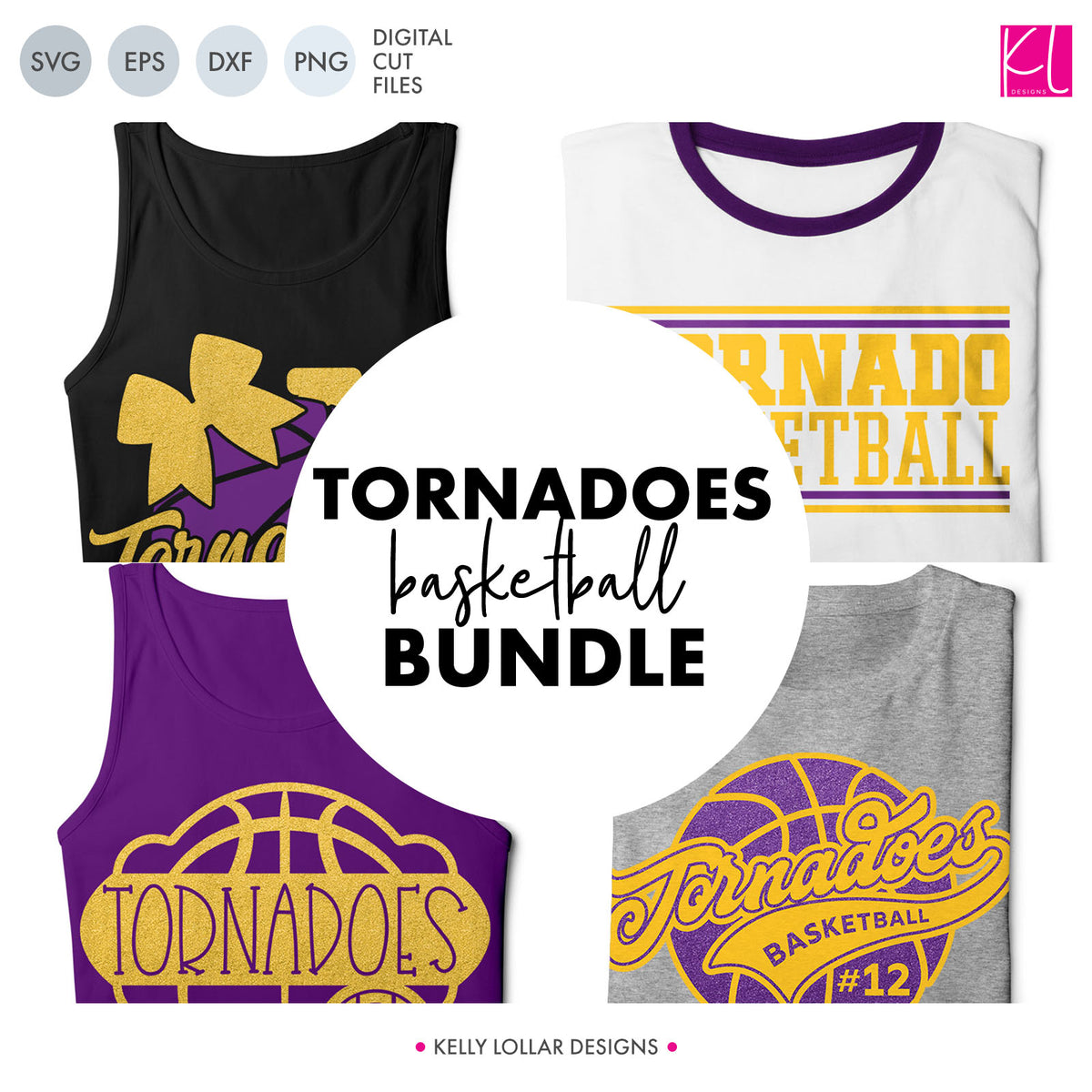 Tornadoes Basketball Bundle | SVG DXF EPS PNG Cut Files